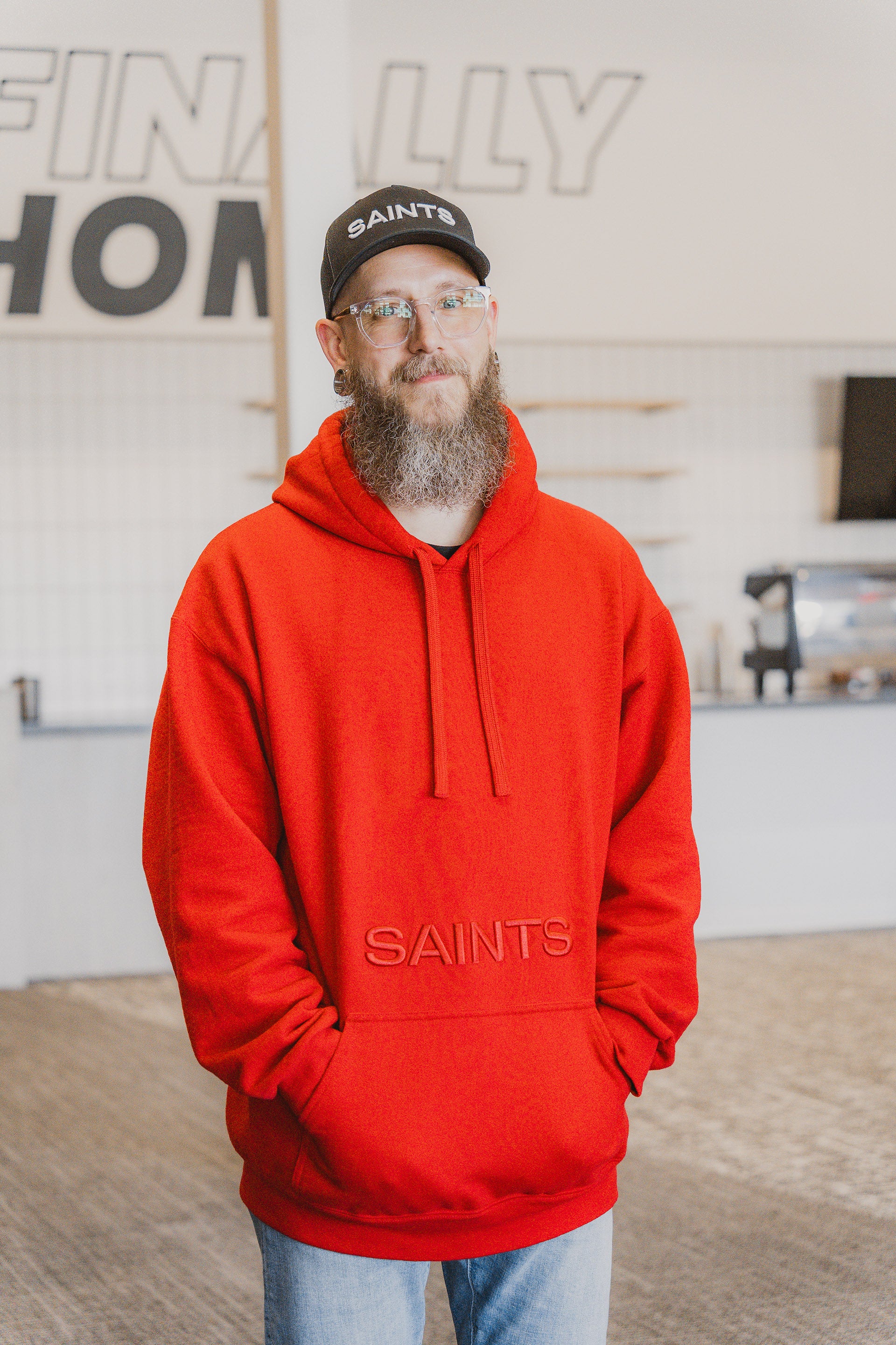 Saints Red Hoodie