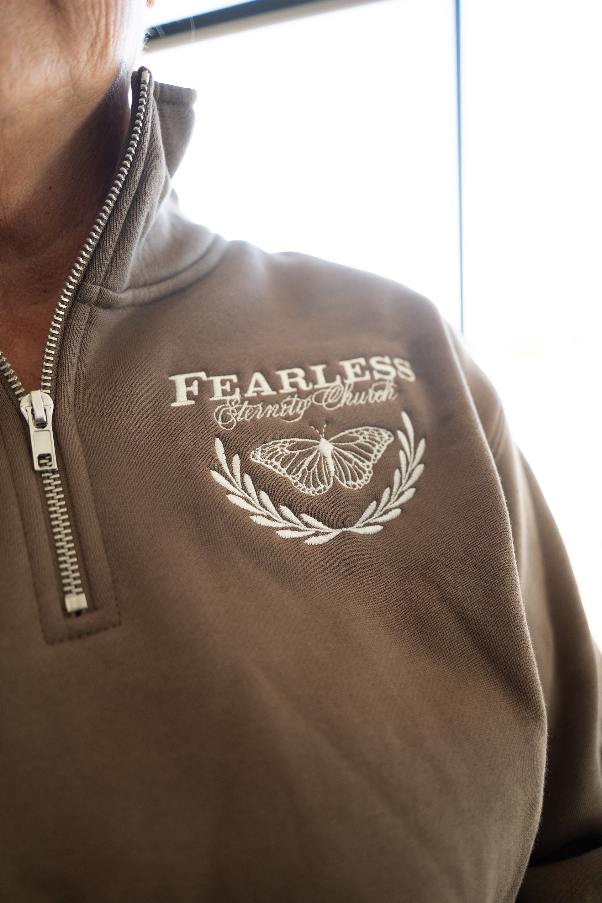 Fearless Brown Quarter Zip